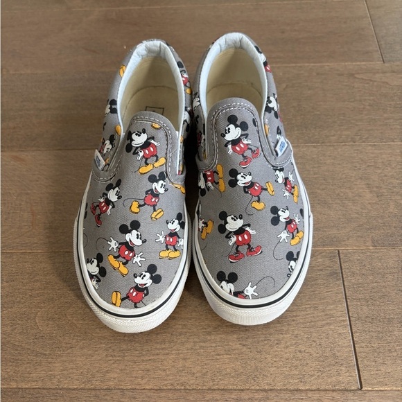 Vans Other - Vans Kids Mickey Mouse Slip-On Sneakers - Gray